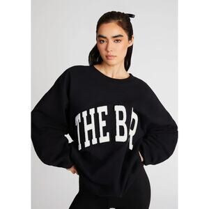 The Bar Arlo Sweatshirt Black White Size XL